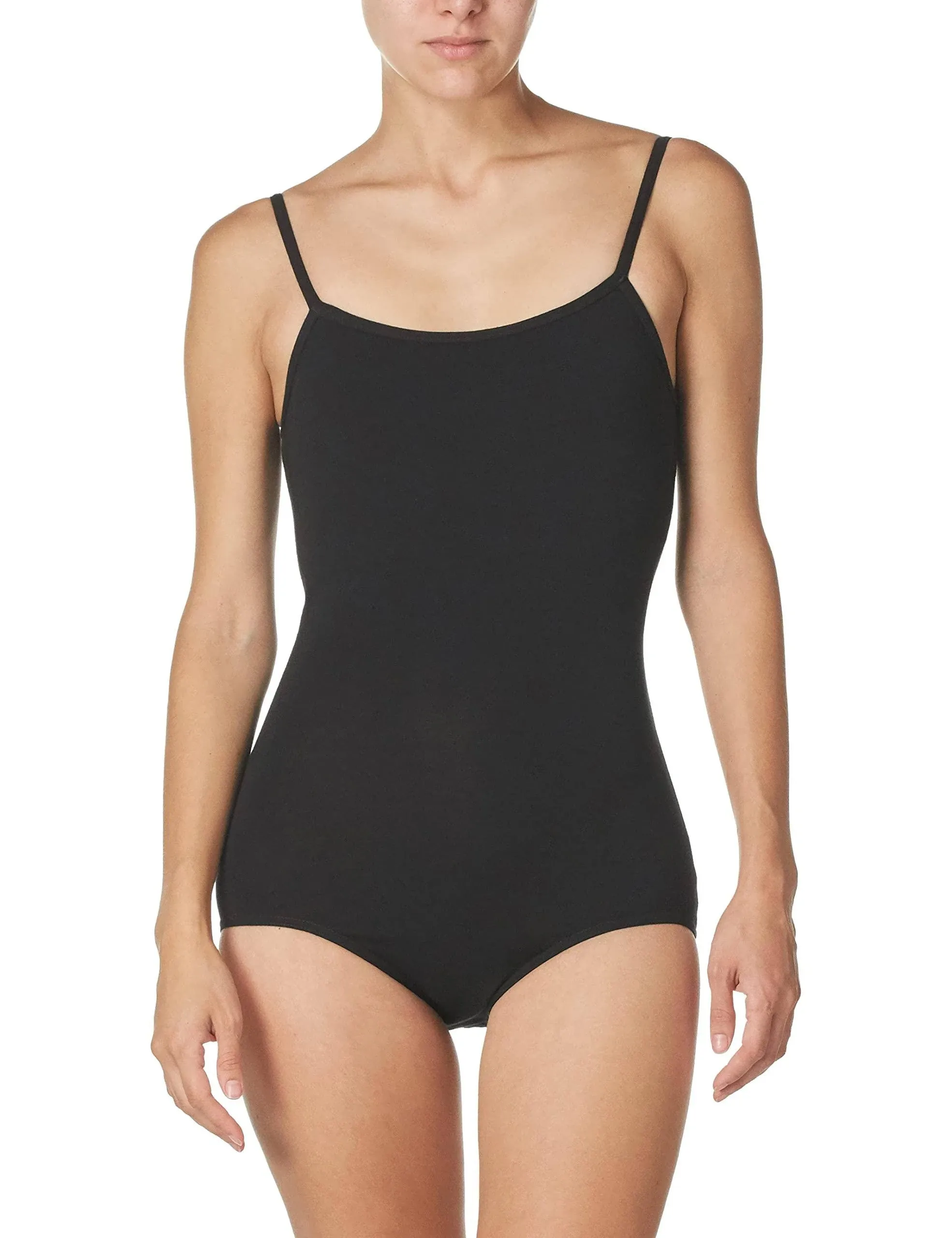 Capezio Women's Camisole Leotard with Adjustable, Black, Size Small