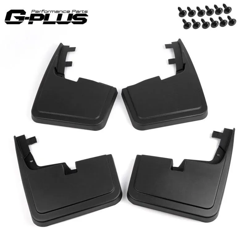 Fits For 2015-2018 F150 Front Rear Splash Mud Guards Flaps Without Fender Flares