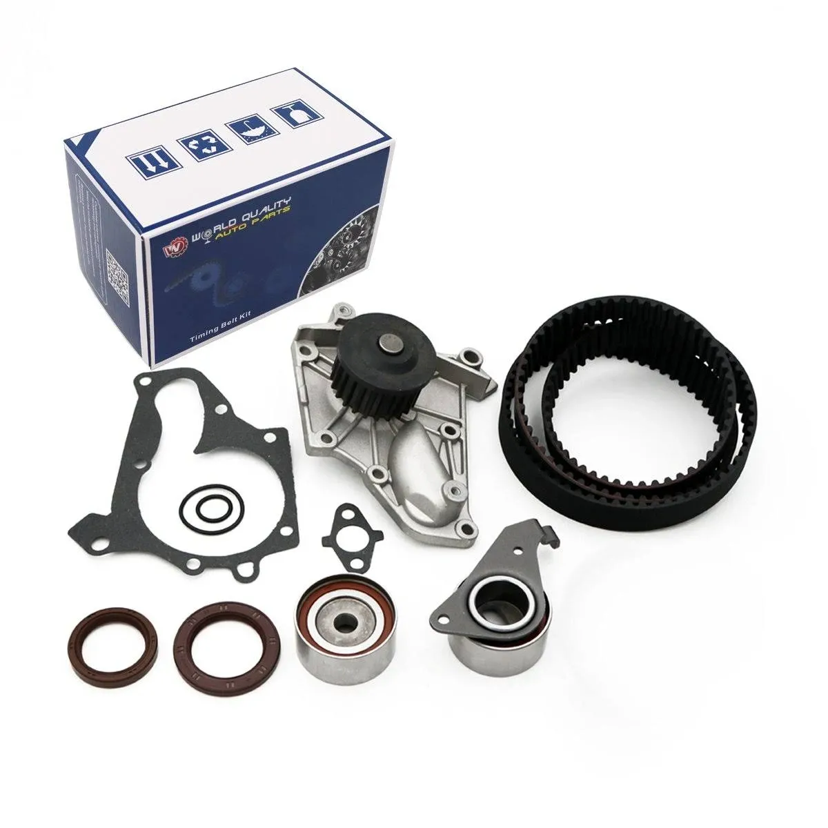 Timing Belt Water Pump Kit with Gasket Tensioner fit 1987-2001 For Toyota Cam...