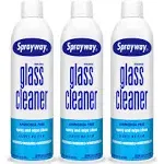 Sprayway Glass Cleaner, SW-050 19 oz Cleaner for Auto and Home for a Streak-Free Shine, Deep Cleaning Foaming Action, Safe for Tinted & Non-Tinted Windows, Ammonia Free Foam Glass Cleaner, Pack of 3