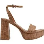 Marc Fisher Women's Sadel Platform Sandals, Brown, 10M