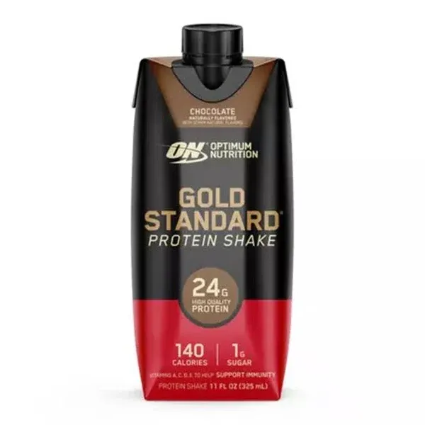 Optimum Nutrition Gold Standard Chocolate Protein Shake (4 ct, 11 fl oz)