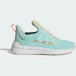 Adidas Youth Lite Racer Adapt 5.0 Running Shoes, Semi Flash AQUA/HAZY Orange/Semi Green Spark / 3