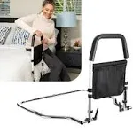 Bed Rails for Elderly Adults Safety - Height Adjustable & Storage Pocket - Bed Railings for Seniors -Disability Bed Rails - The Bed Cane Fits Any Bed & Makes Getting in & Out Easy Again