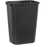 Rubbermaid Commercial Products 41QT/10.25 GAL Wastebasket Trash Container, for Home/Office/Under Desk, Black (FG295700BLA)