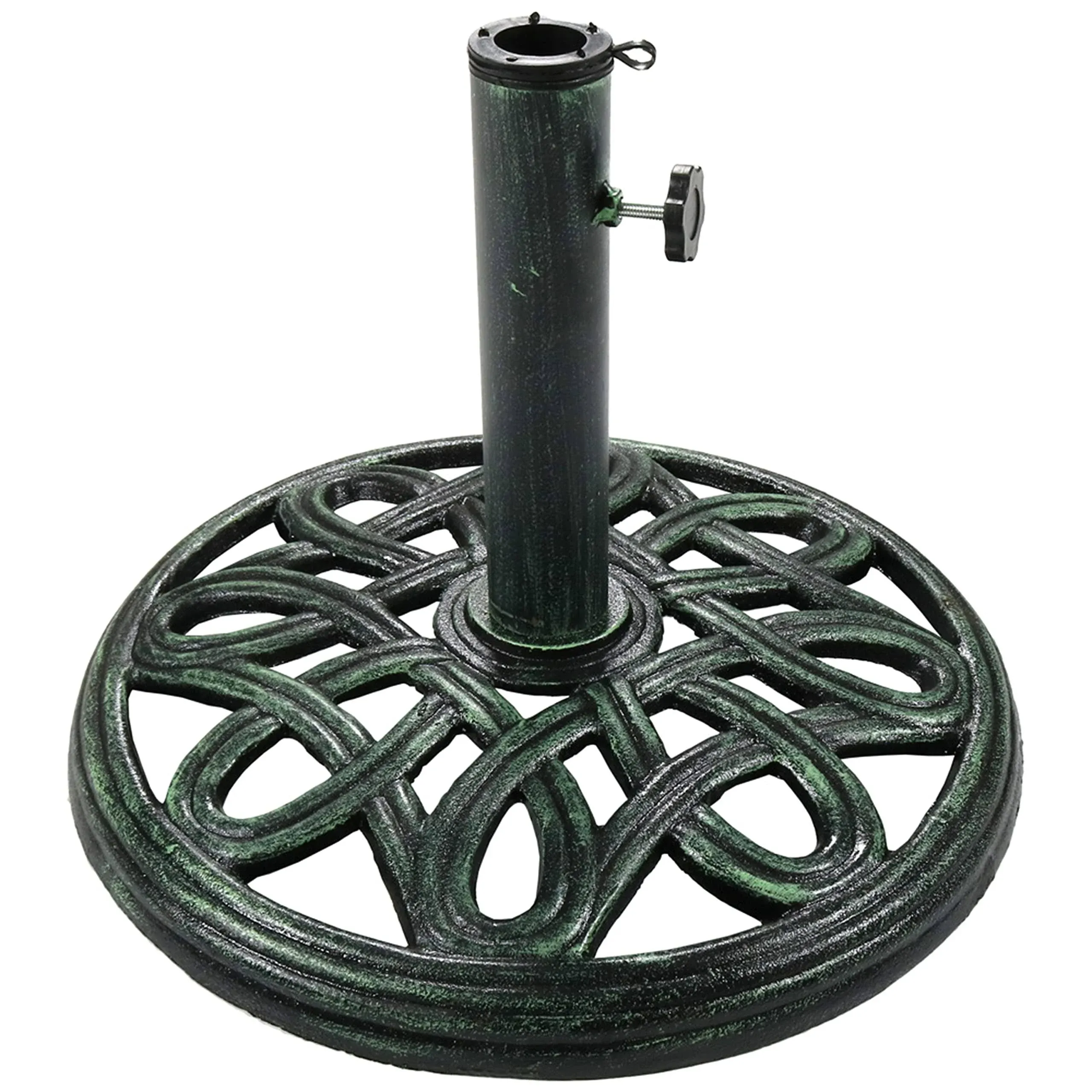 Sunnydaze Cast Iron Patio Umbrella Base Stand - 17-Inch Diameter