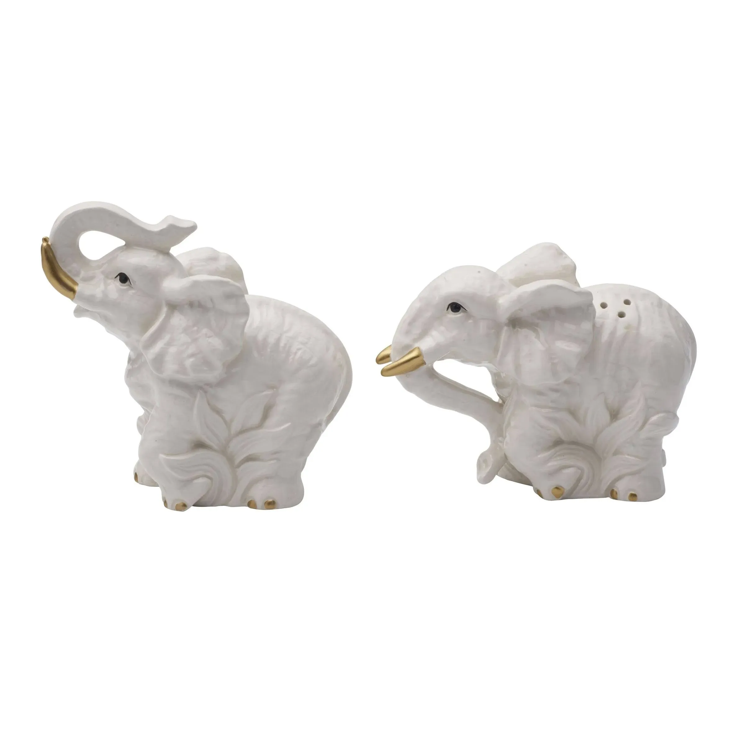 Fitz and Floyd Elephant Salt and Pepper Shaker Set