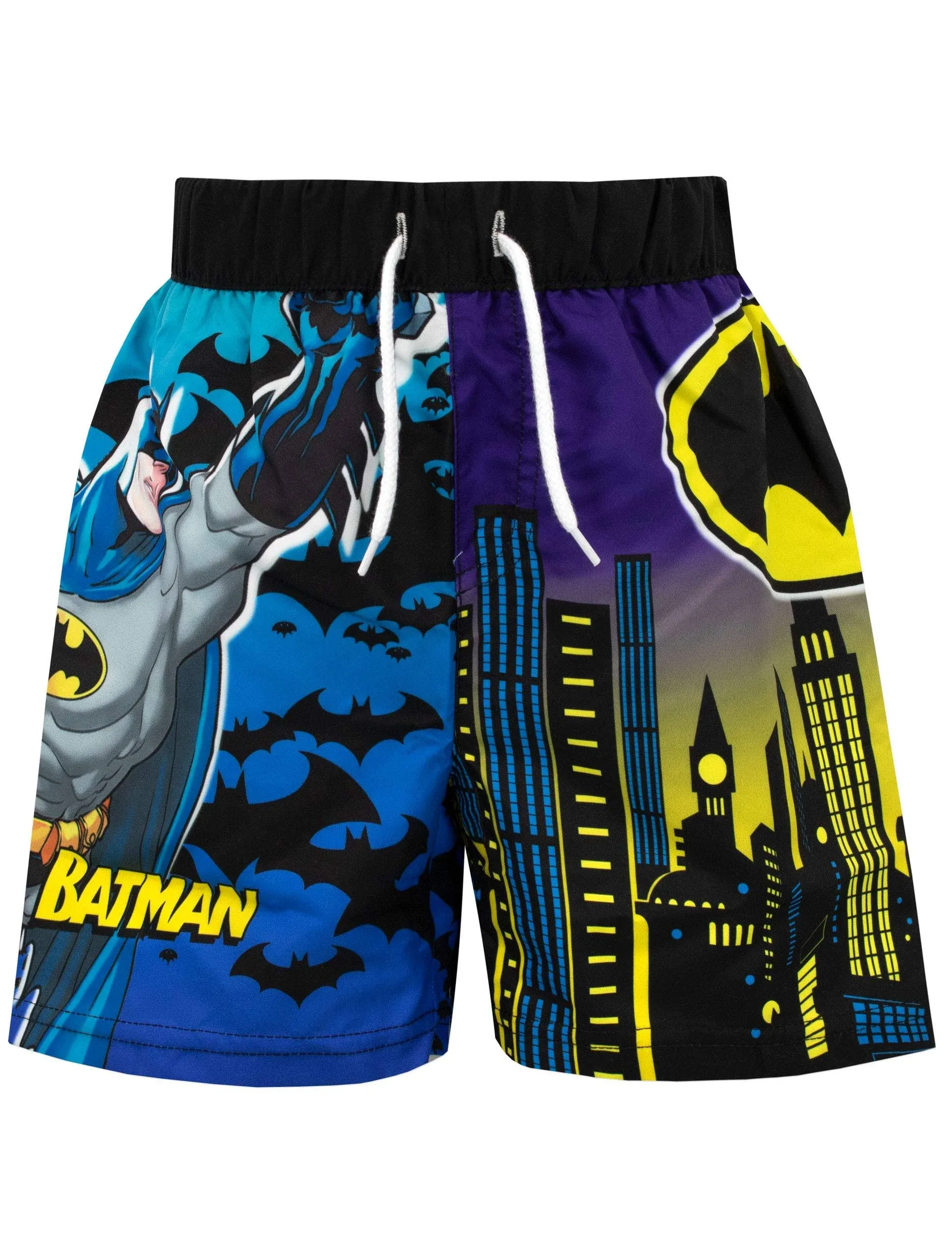 DC Comics Boys' Batman Swimshorts Size 10 Black, Boy's