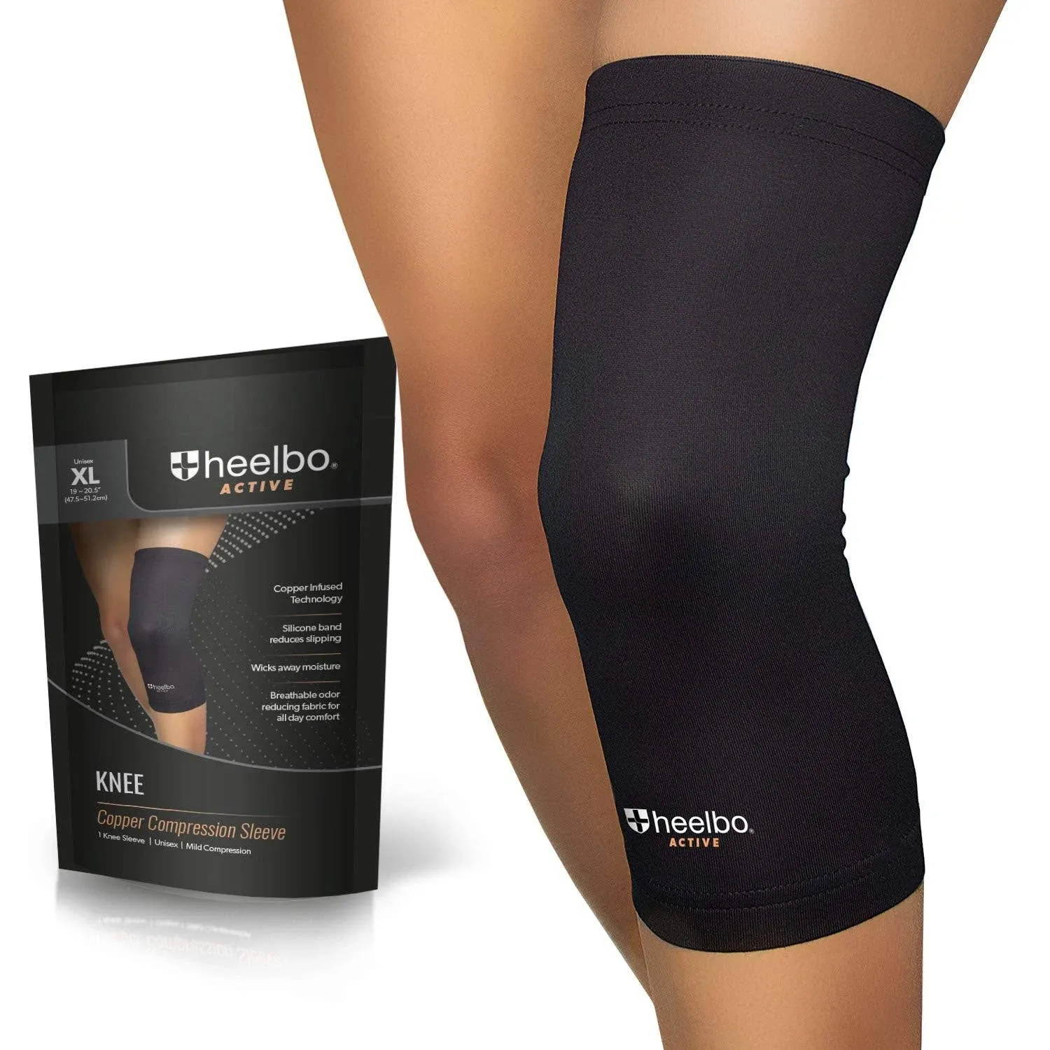 Heelbo Copper Infused Knee Compression Sleeve