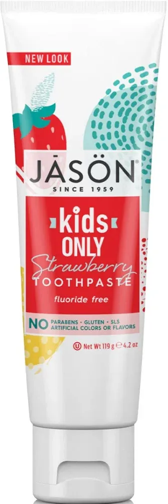 JASON: Kids Only! Natural Toothpaste Strawberry, 4.2 oz