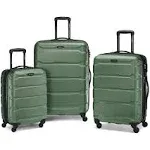 Samsonite Omni PC Hardside Expandable Luggage with Spinner Wheels, 3-Piece Set (20/24/28), Army Green