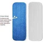 Microfiber Replacement Mop Pad, 18&#034; x 6&#034; Wet &amp; Dry Home &amp; Commercial Cleaning 