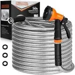 HDKing Garden Hose Flexible Metal Hose with 10 Function Nozzle