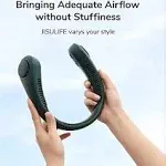 JISULIFE Portable Neck Fan Hands Free Bladeless Fan 4000 mAh Wearable Personal Fan