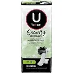 U by Kotex 01247 Security Lightdays Wrapped Liners Long QTY 12 Packs of 16