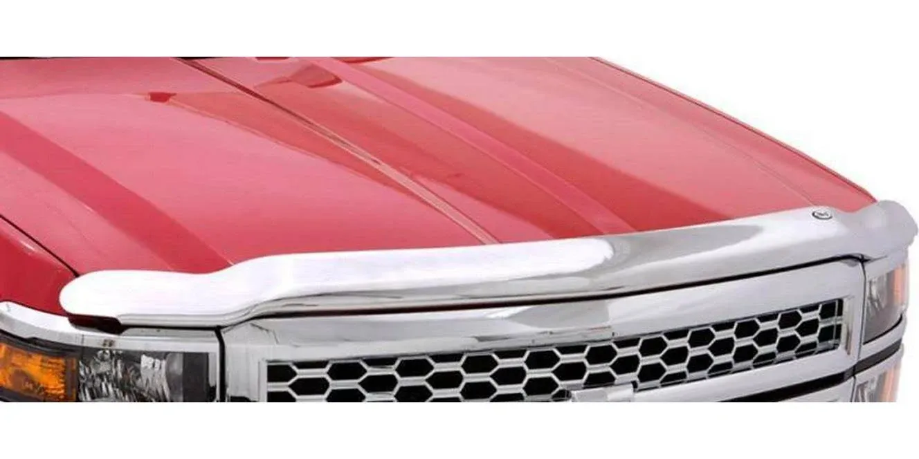 AVS 16-18 Toyota Tacoma High Profile Hood Shield - Chrome