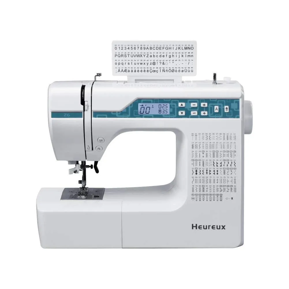 Heureux Sewing Machine Computerized and Quilting, 200 Built-In Stitches, LCD ...